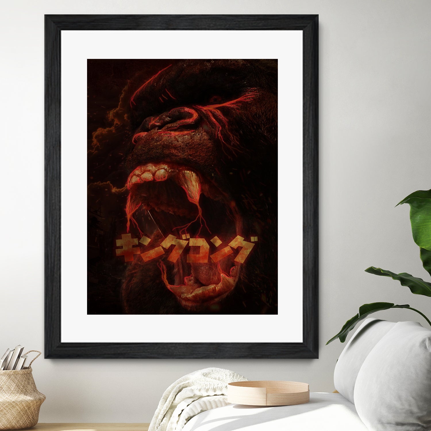 KING KONG - KING OF THE MONSTERS by Ibal Hirata on GIANT ART - white digital painting