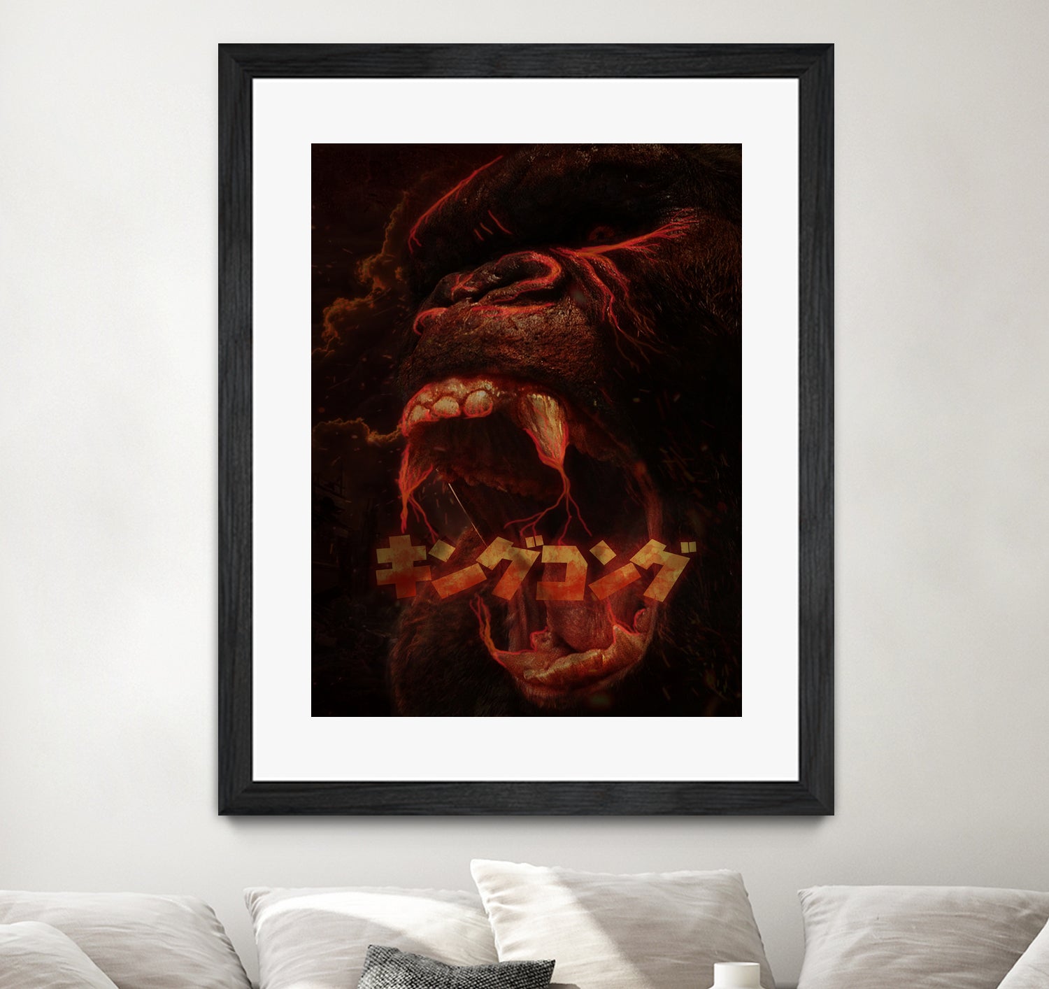 KING KONG - KING OF THE MONSTERS by Ibal Hirata on GIANT ART - white digital painting