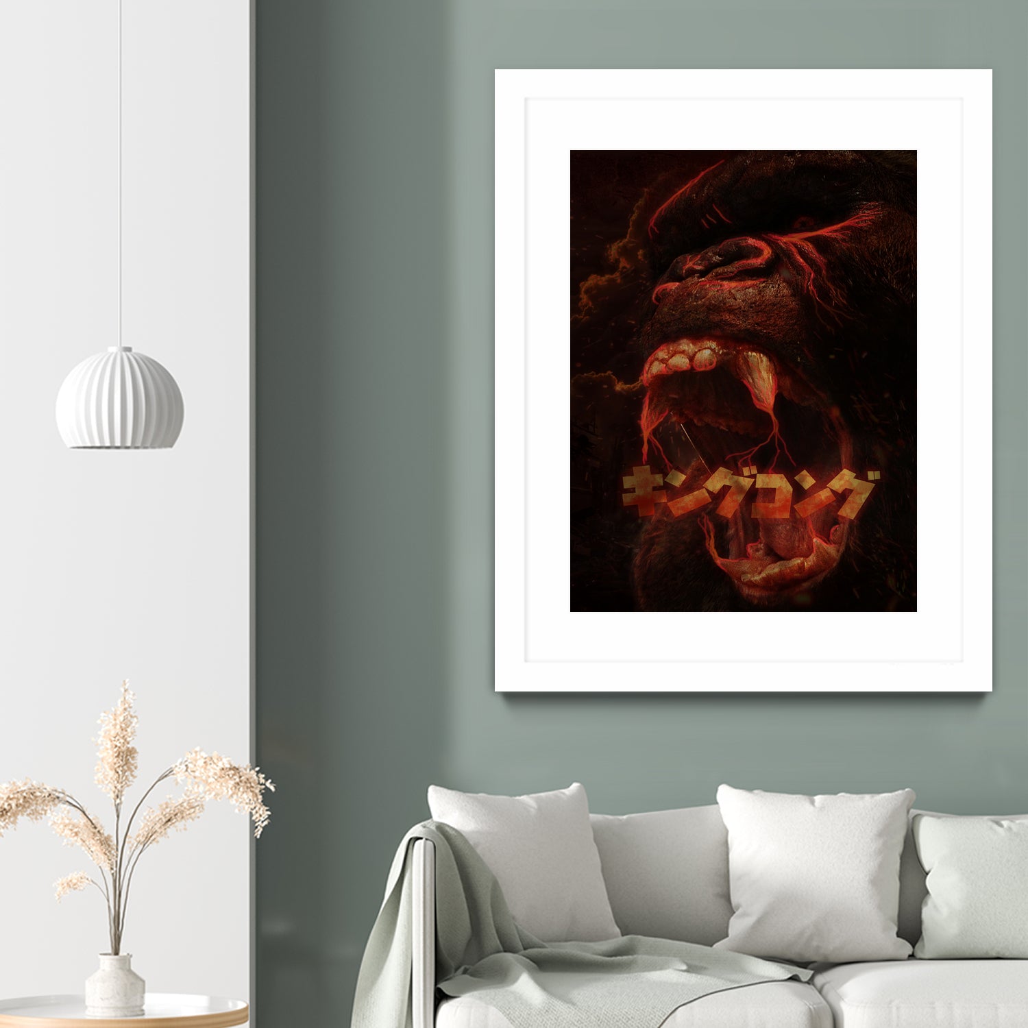 KING KONG - KING OF THE MONSTERS by Ibal Hirata on GIANT ART - white digital painting