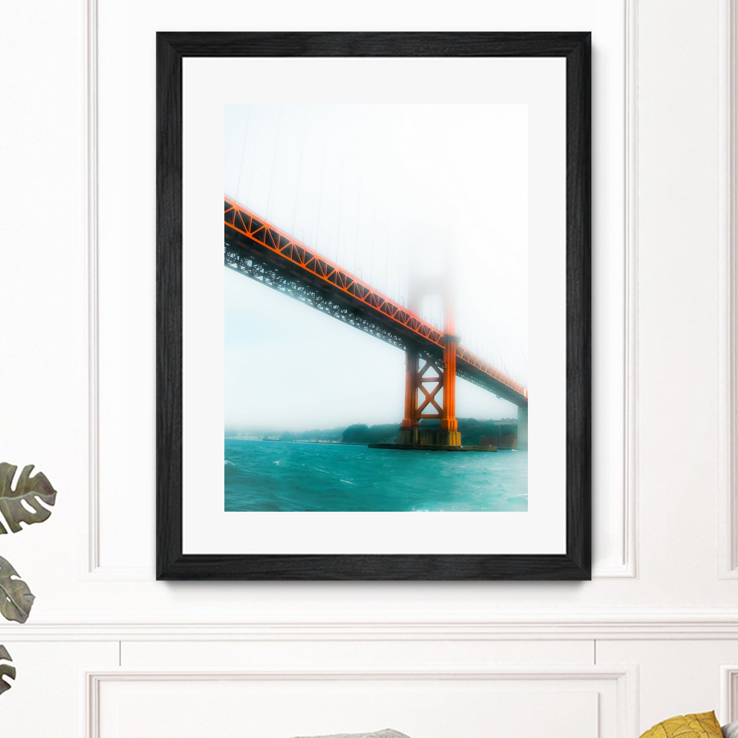 bridge and bay view at Golden Gate Bridge, San Francisco by sutee monchitnukul on GIANT ART - red photo manipulation