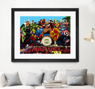 Sgt Marvels Superhero Club Band by Dan Avenell on GIANT ART - black digital painting