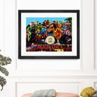 Sgt Marvels Superhero Club Band by Dan Avenell on GIANT ART - black digital painting