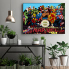 Sgt Marvels Superhero Club Band by Dan Avenell on GIANT ART - black digital painting