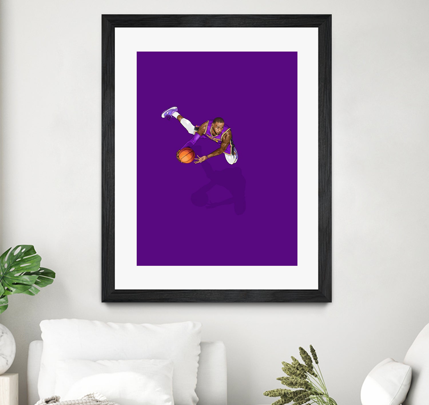 Frequent Fliers / LeBron by Jason Ratliff on GIANT ART - fuchsia digital painting