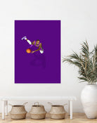 Frequent Fliers / LeBron by Jason Ratliff on GIANT ART - fuchsia digital painting