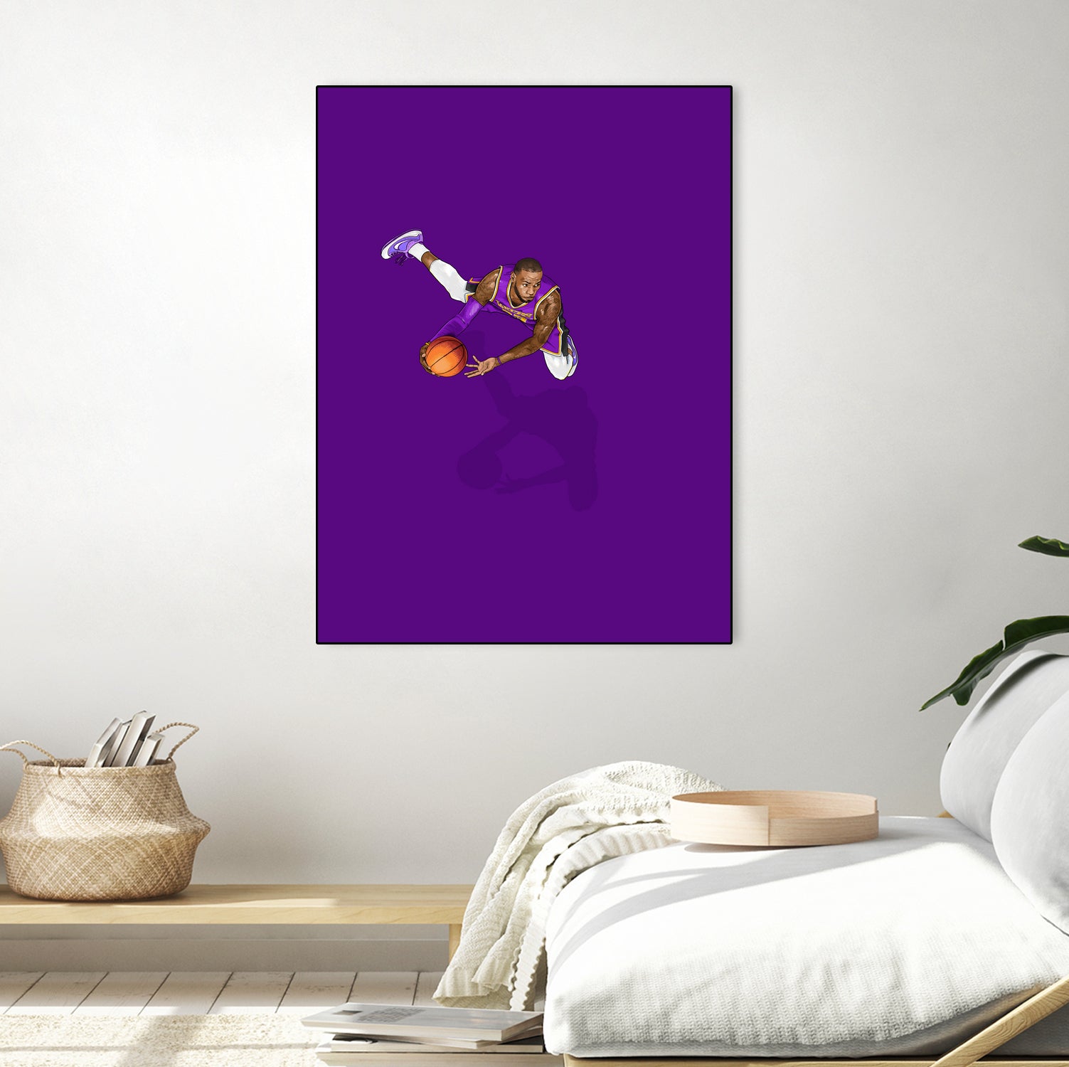 Frequent Fliers / LeBron by Jason Ratliff on GIANT ART - fuchsia digital painting