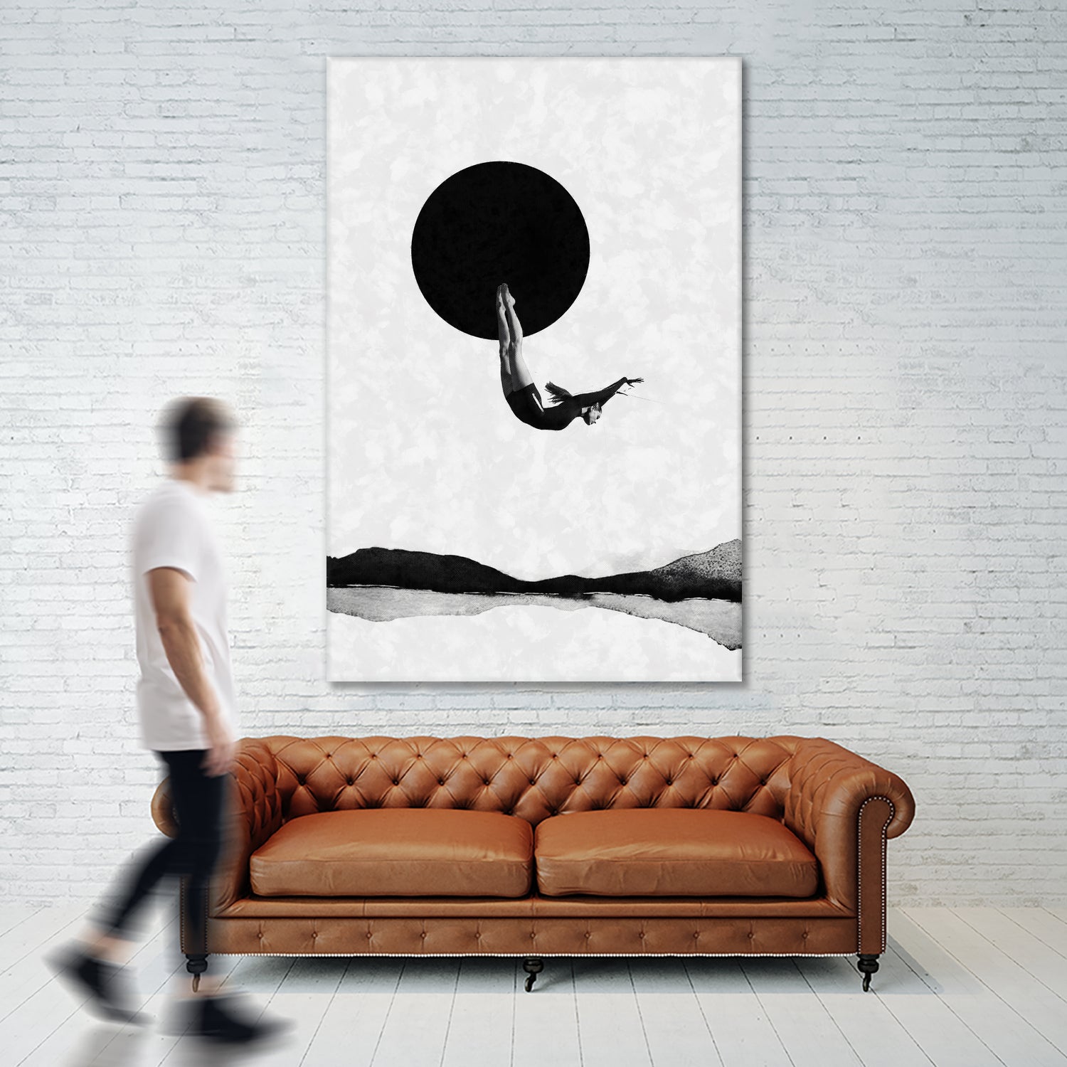 Taking the leap by Menelaos Trompoukis on GIANT ART - gray digital drawing