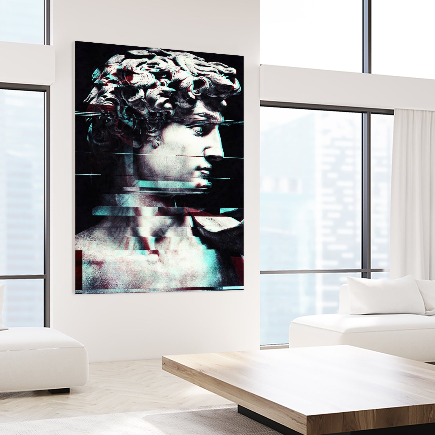 Abstract fractions of David by Menelaos Trompoukis on GIANT ART - black digital painting