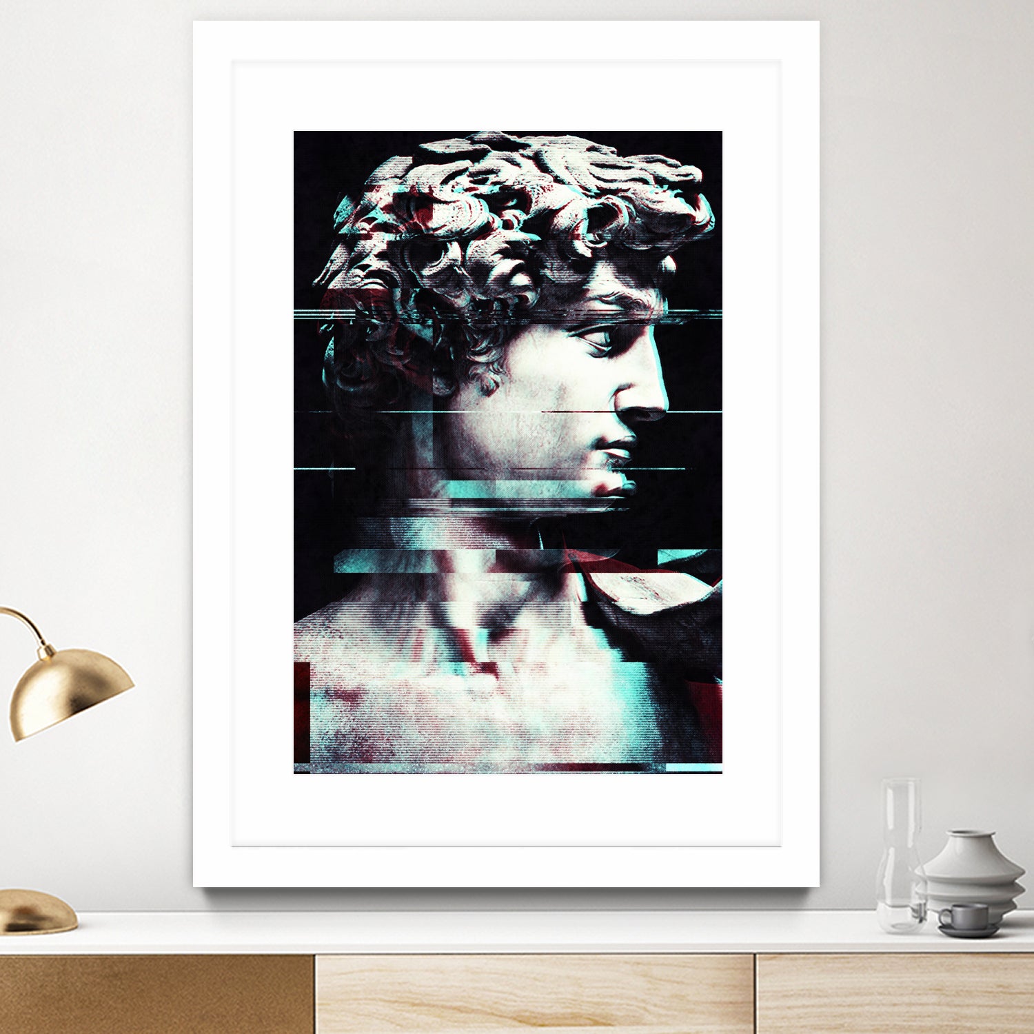 Abstract fractions of David by Menelaos Trompoukis on GIANT ART - black digital painting