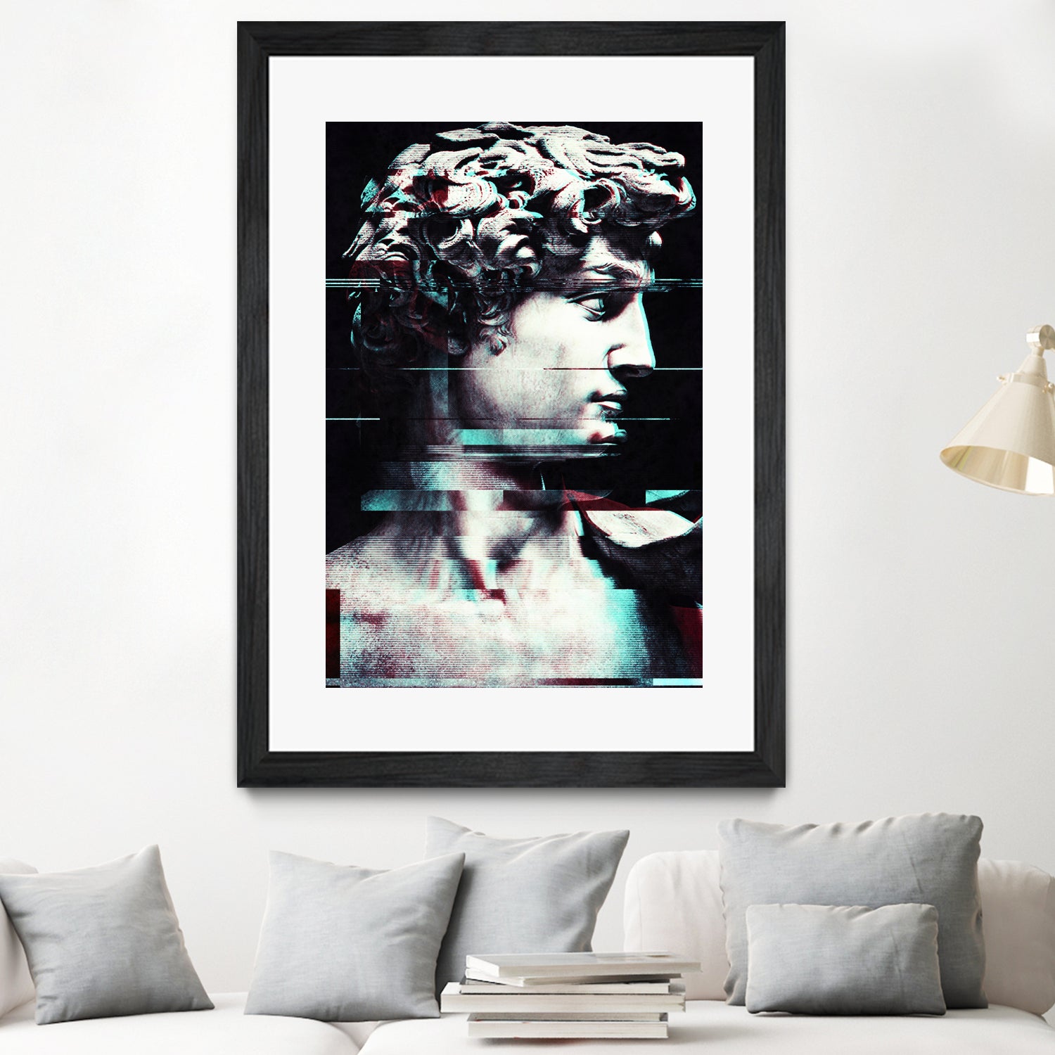 Abstract fractions of David by Menelaos Trompoukis on GIANT ART - black digital painting