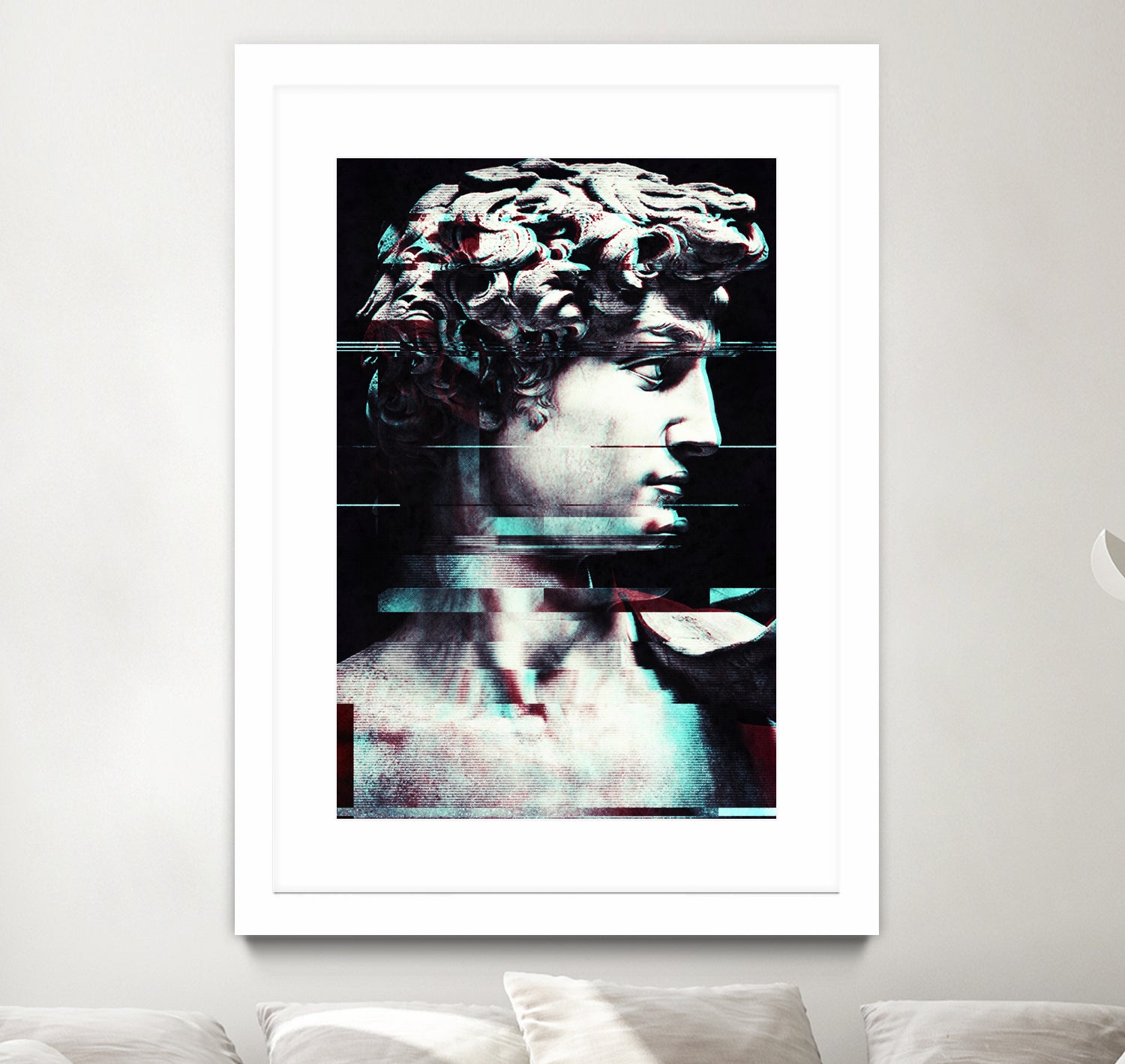 Abstract fractions of David by Menelaos Trompoukis on GIANT ART - black digital painting