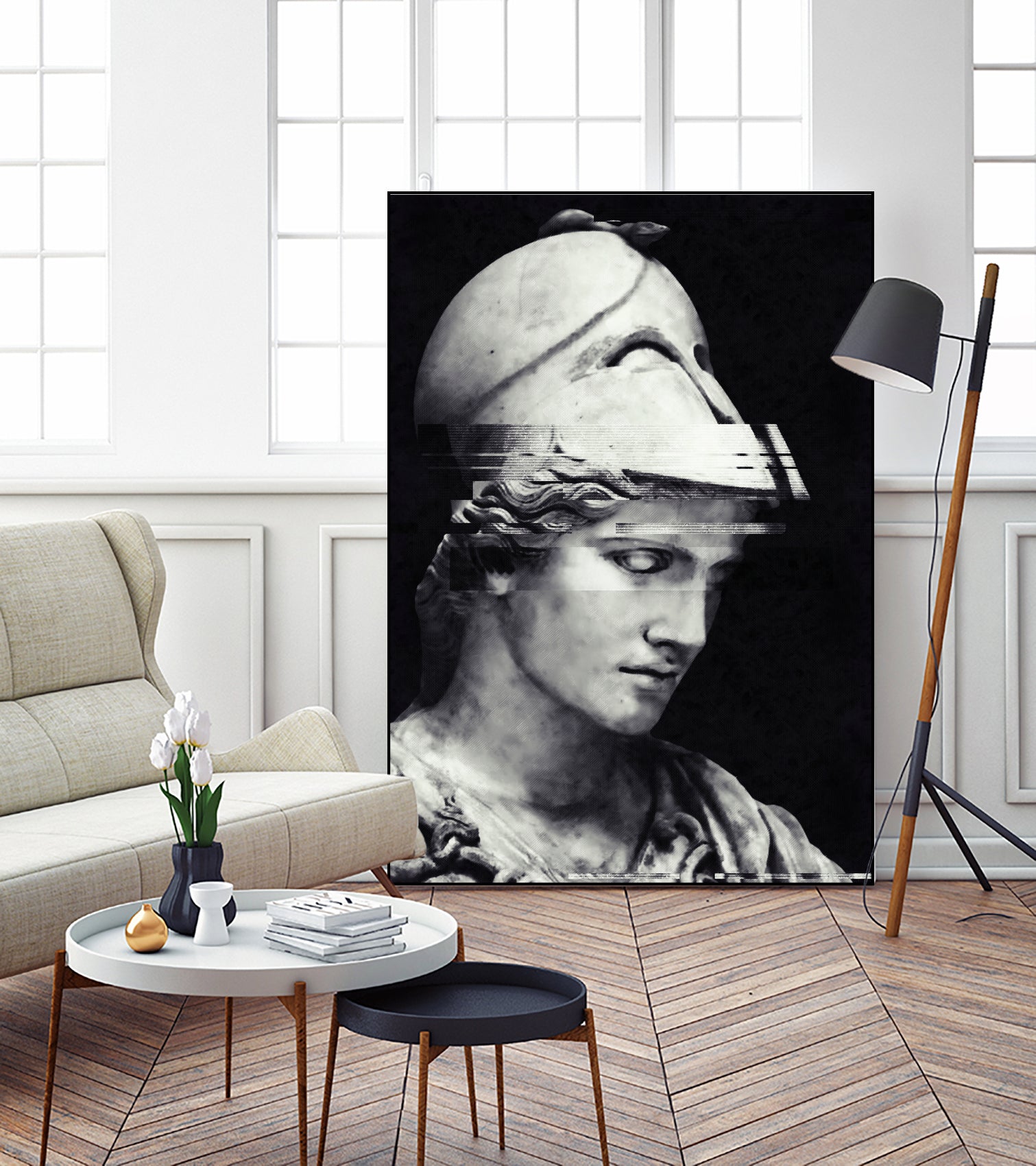 Pallas Athena by Menelaos Trompoukis on GIANT ART - black digital painting