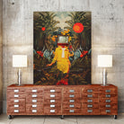 She Came from the Wilderness by Frank Moth on GIANT ART - green vector illustration