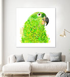 Green Parrot by Reid Harrison on GIANT ART - green digital painting