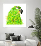 Green Parrot by Reid Harrison on GIANT ART - green digital painting