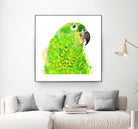 Green Parrot by Reid Harrison on GIANT ART - green digital painting