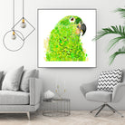 Green Parrot by Reid Harrison on GIANT ART - green digital painting