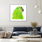 Green Parrot by Reid Harrison on GIANT ART - green digital painting