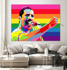 freddy mercury pride by Ahmad Nusyirwan on GIANT ART - yellow digital drawing