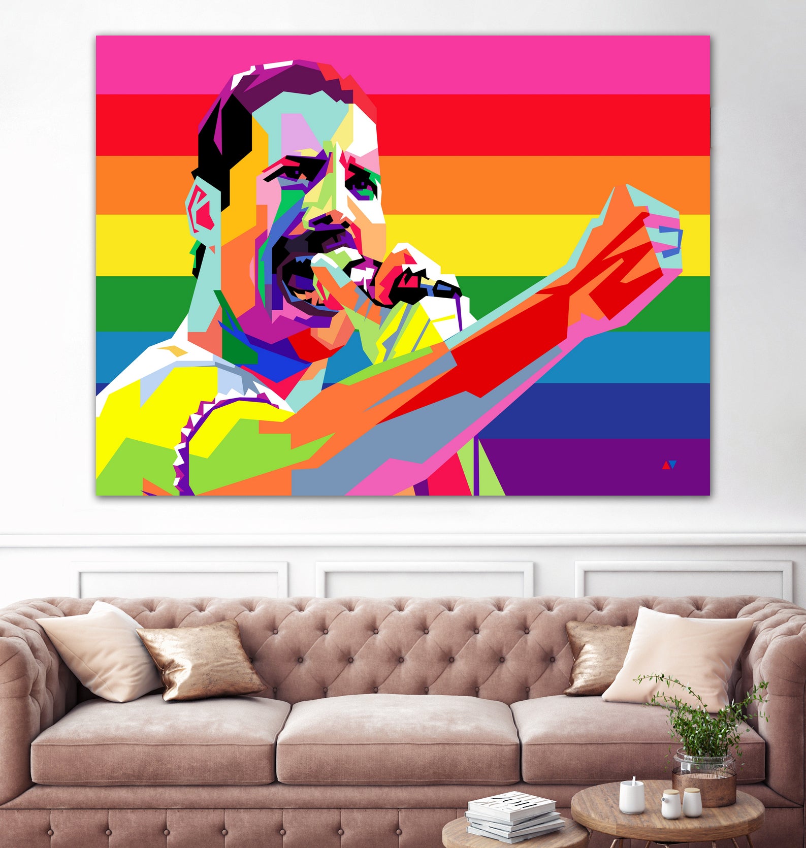 freddy mercury pride by Ahmad Nusyirwan on GIANT ART - yellow digital drawing