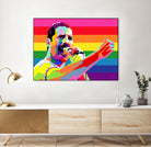 freddy mercury pride by Ahmad Nusyirwan on GIANT ART - yellow digital drawing