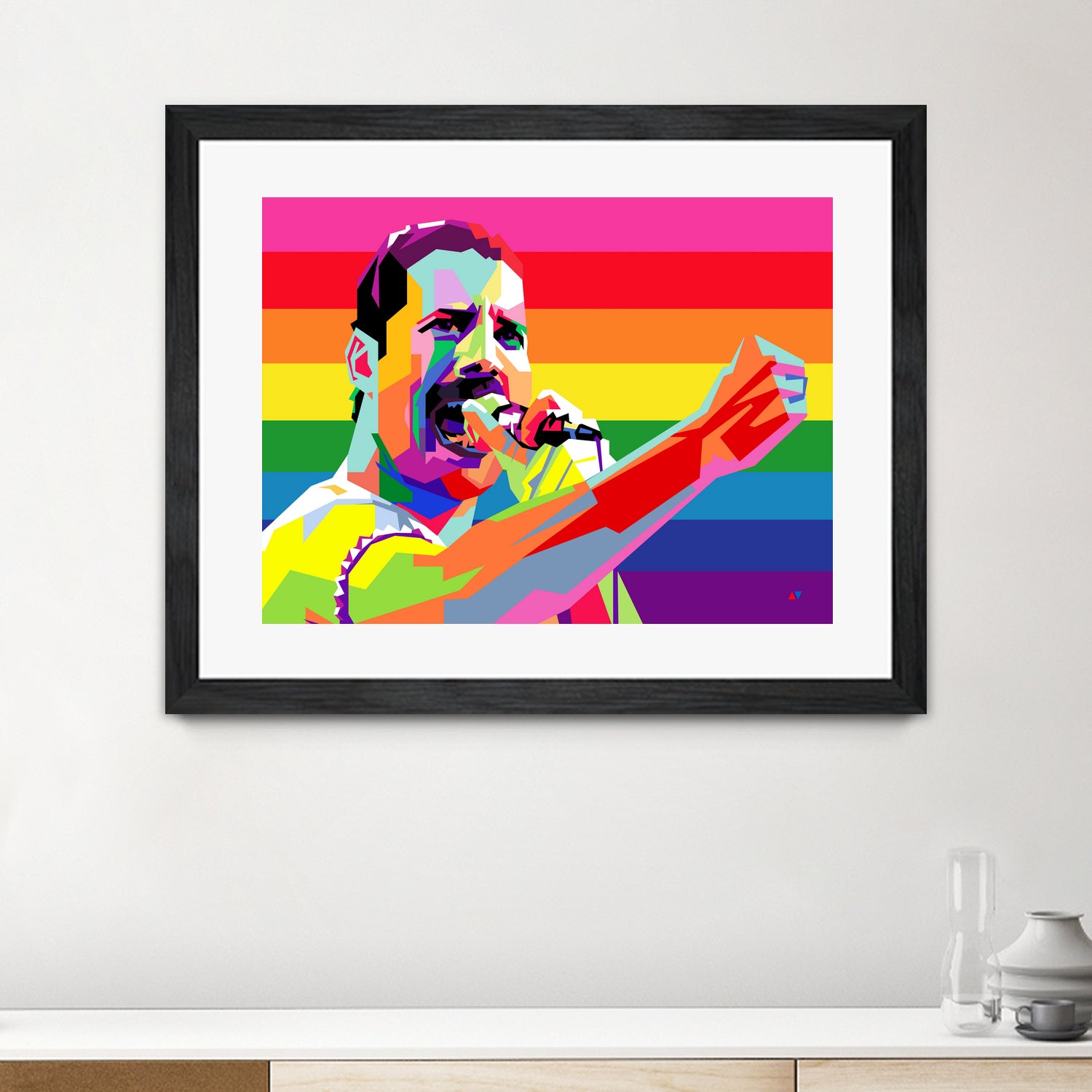 freddy mercury pride by Ahmad Nusyirwan on GIANT ART - yellow digital drawing