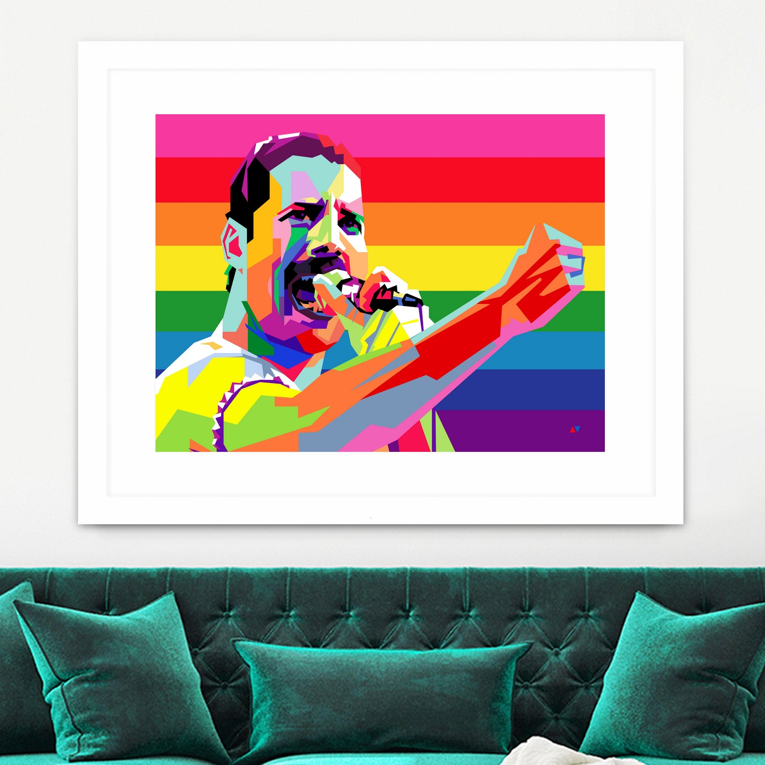 freddy mercury pride by Ahmad Nusyirwan on GIANT ART - yellow digital drawing