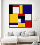 Mondrian De Stijl by Saadana Shanmukam on GIANT ART - yellow digital drawing