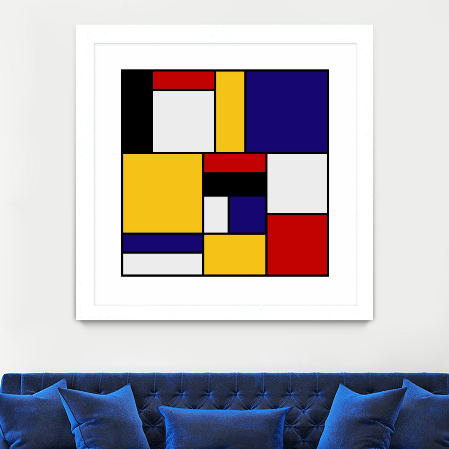 Mondrian De Stijl by Saadana Shanmukam on GIANT ART - yellow digital drawing