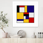 Mondrian De Stijl by Saadana Shanmukam on GIANT ART - yellow digital drawing