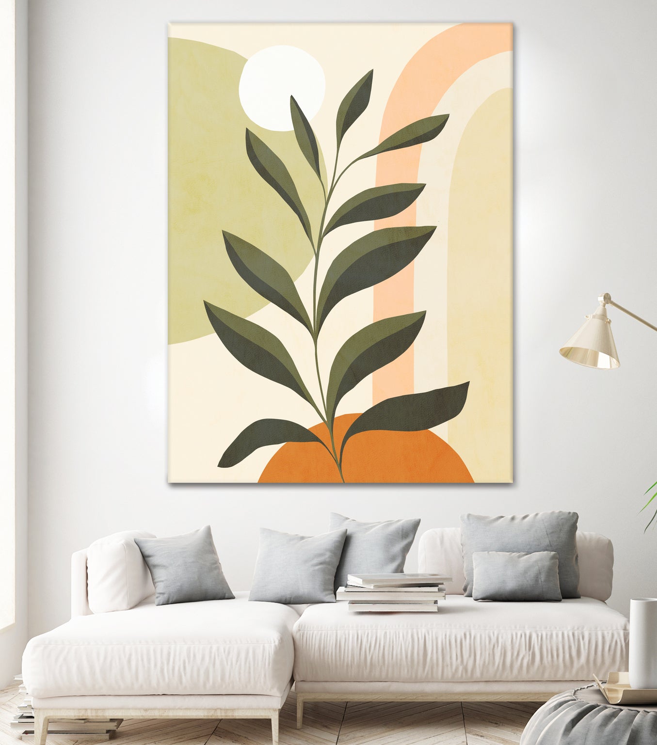 Earthy Tropical Foliage nº1 by Dominique Van Roey on GIANT ART - brown digital drawing