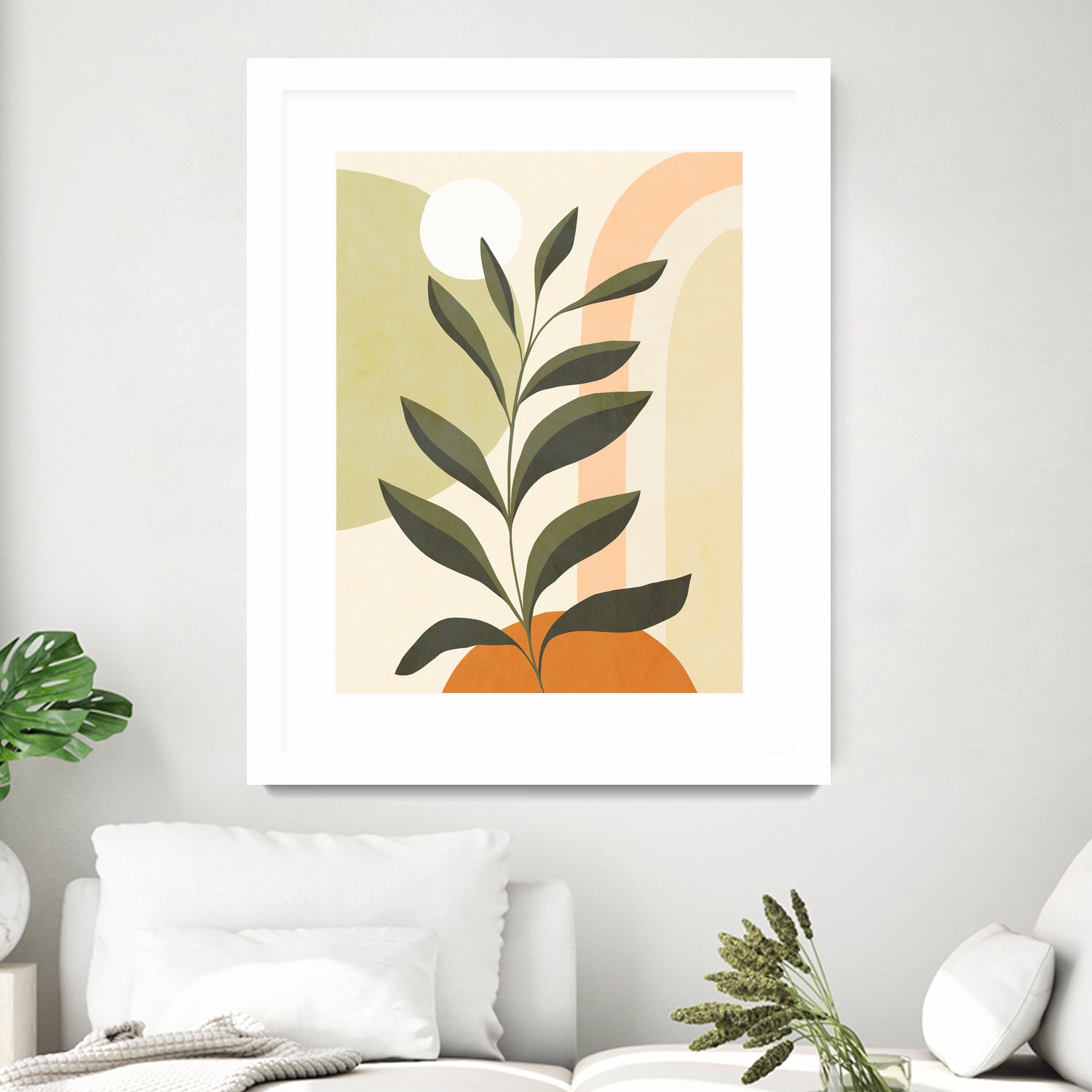 Earthy Tropical Foliage nº1 by Dominique Van Roey on GIANT ART - brown digital drawing