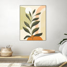 Earthy Tropical Foliage nº1 by Dominique Van Roey on GIANT ART - brown digital drawing