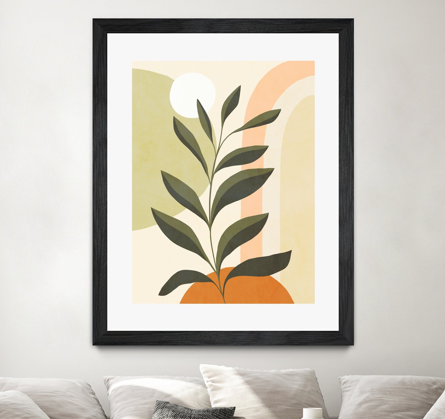 Earthy Tropical Foliage nº1 by Dominique Van Roey on GIANT ART - brown digital drawing