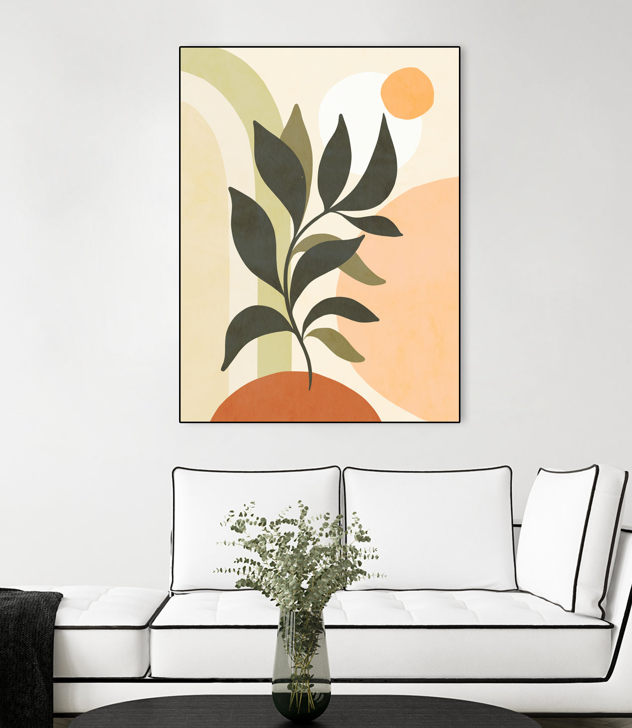 Earthy Tropical Foliage nº2 by Dominique Van Roey on GIANT ART - brown digital drawing