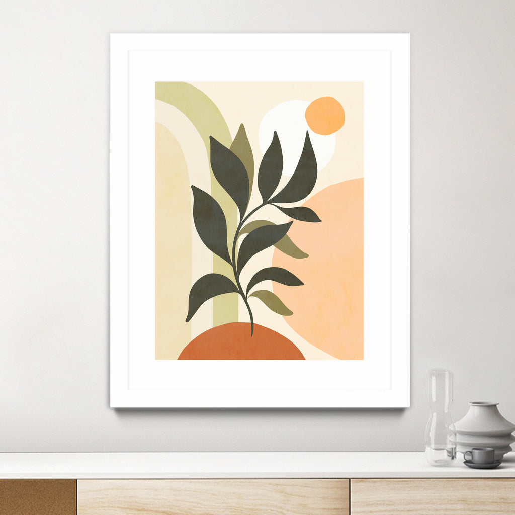 Earthy Tropical Foliage nº2 by Dominique Van Roey on GIANT ART - brown digital drawing