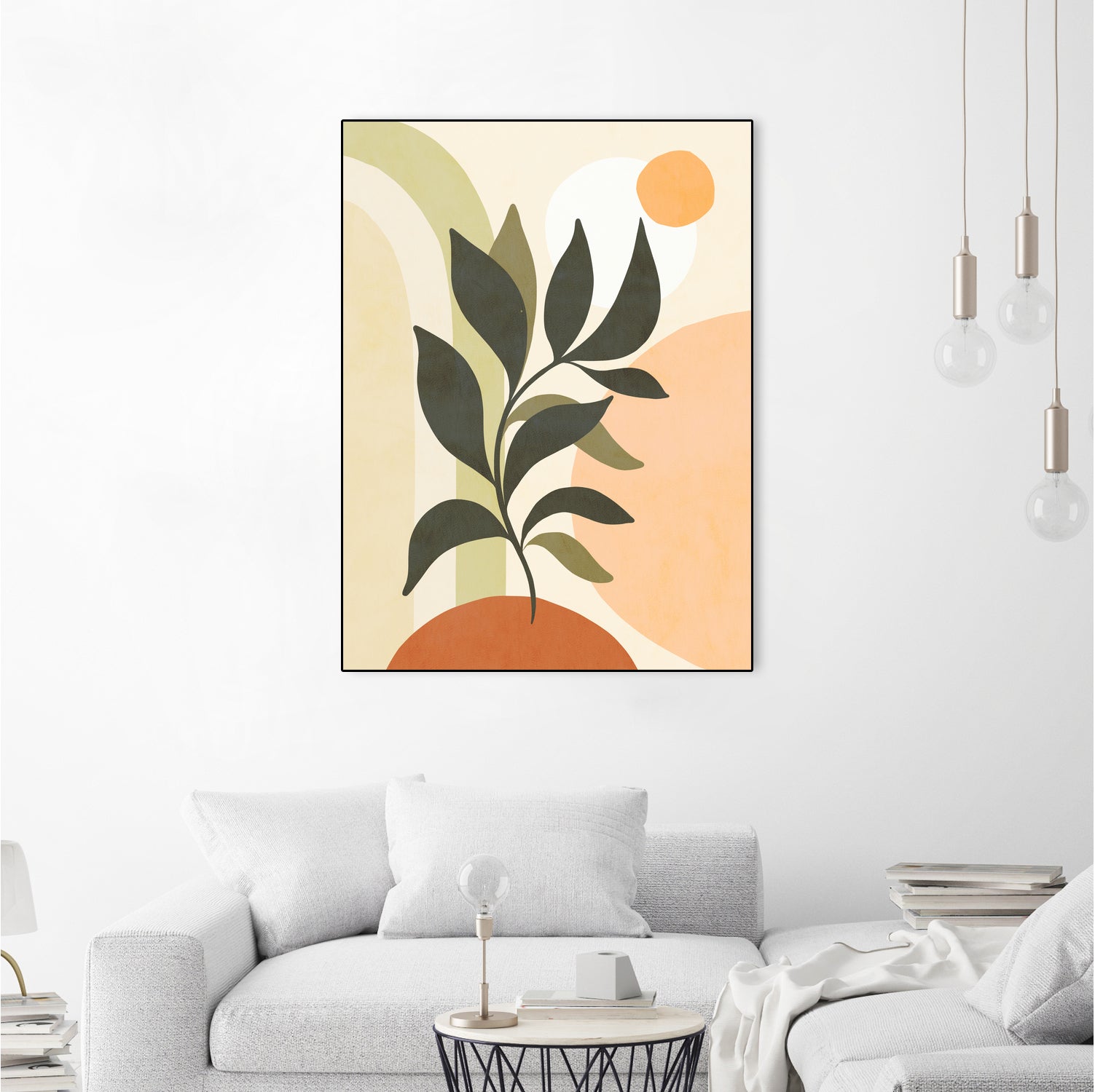 Earthy Tropical Foliage nº2 by Dominique Van Roey on GIANT ART - brown digital drawing