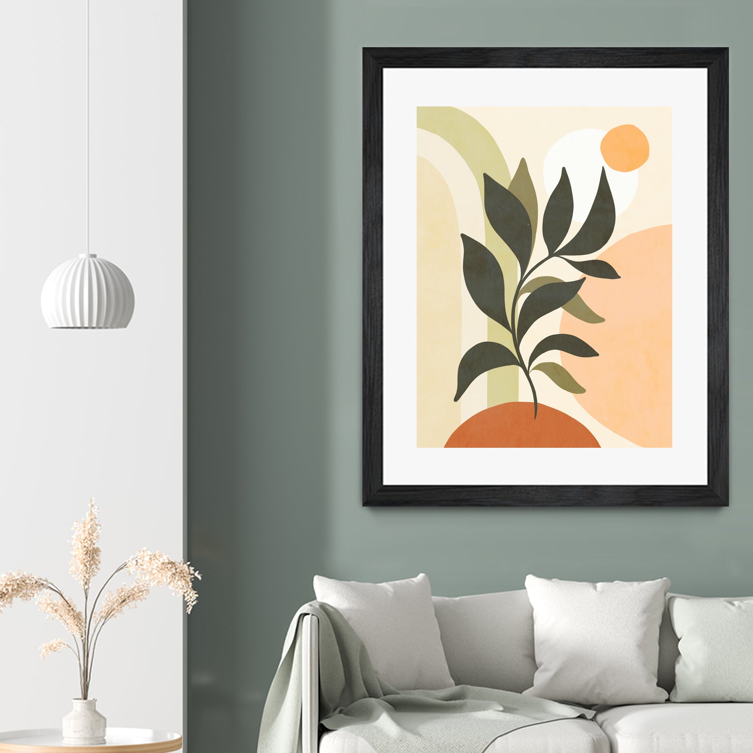 Earthy Tropical Foliage nº2 by Dominique Van Roey on GIANT ART - brown digital drawing