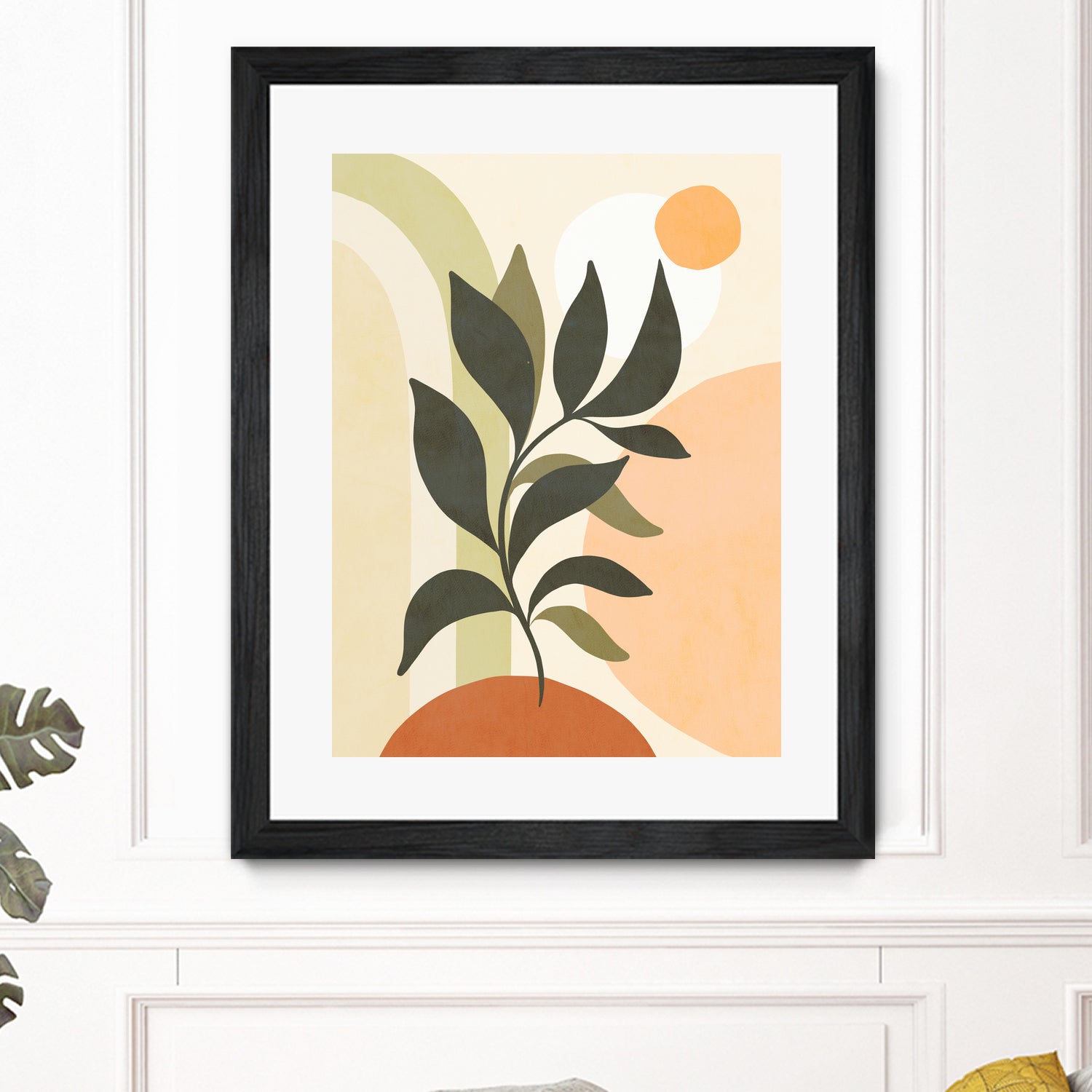 Earthy Tropical Foliage nº2 by Dominique Van Roey on GIANT ART - brown digital drawing