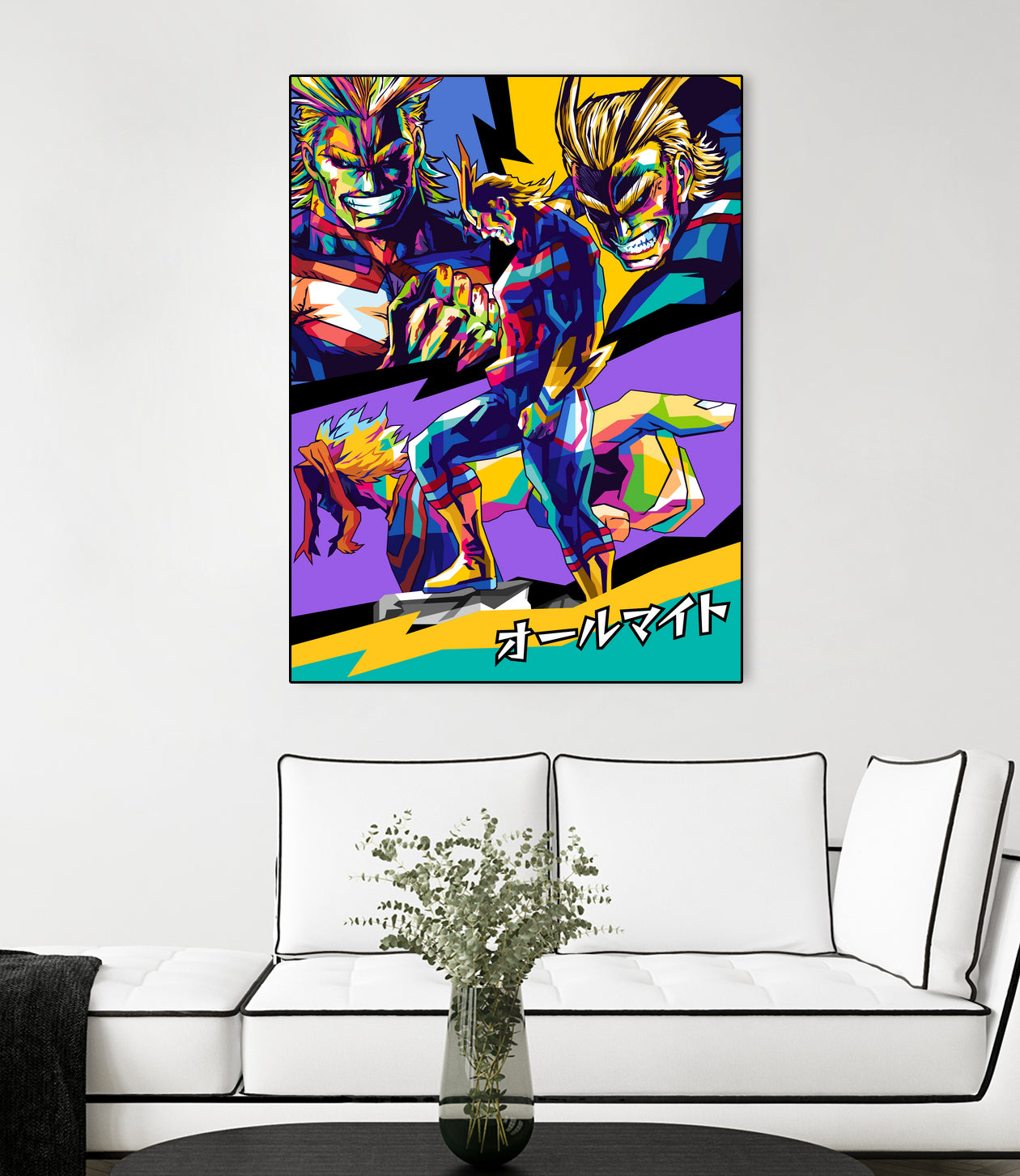 All Might Boku No Hero by Shichiro Ken on GIANT ART - blue digital drawing