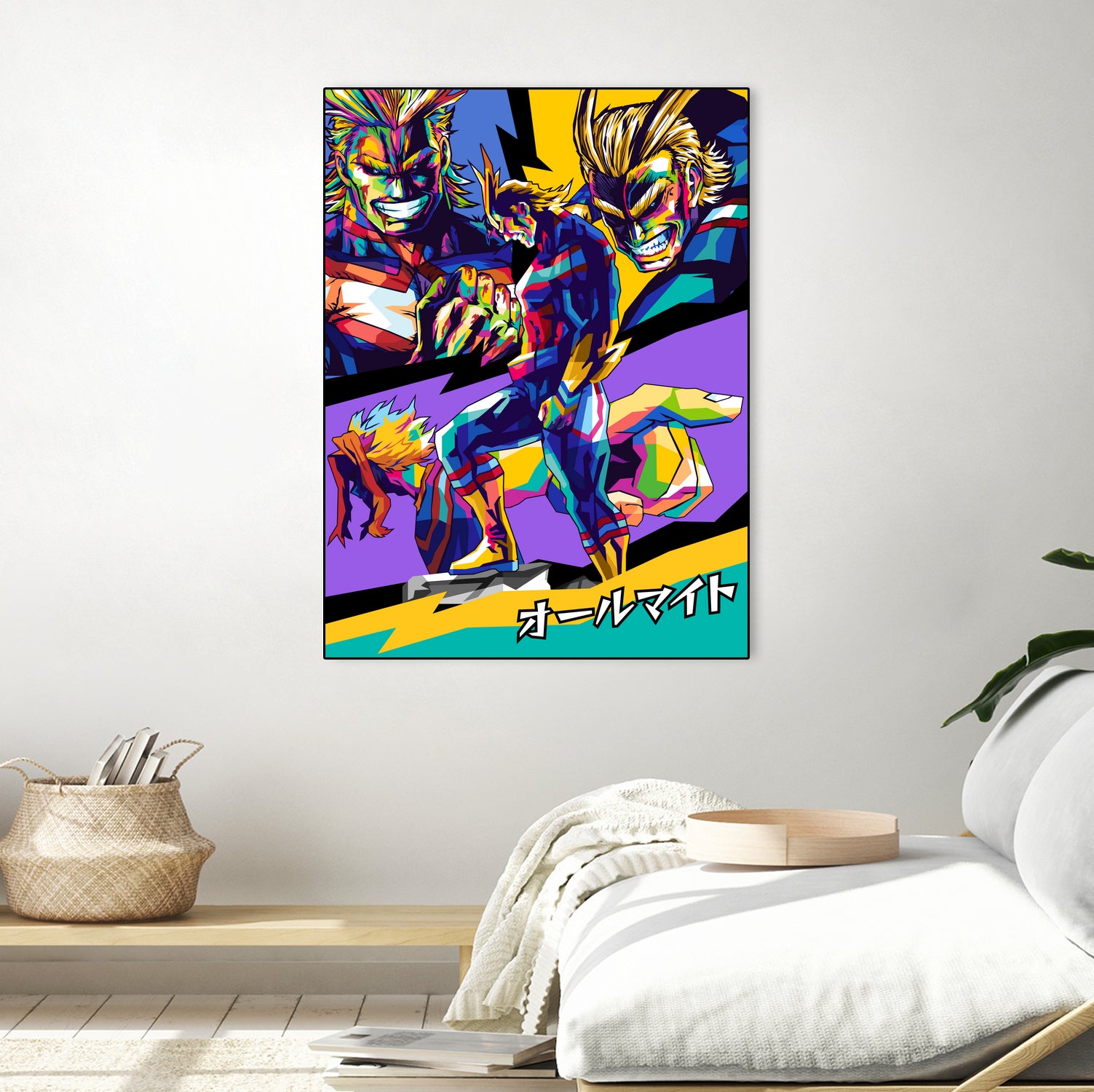 All Might Boku No Hero by Shichiro Ken on GIANT ART - blue digital drawing