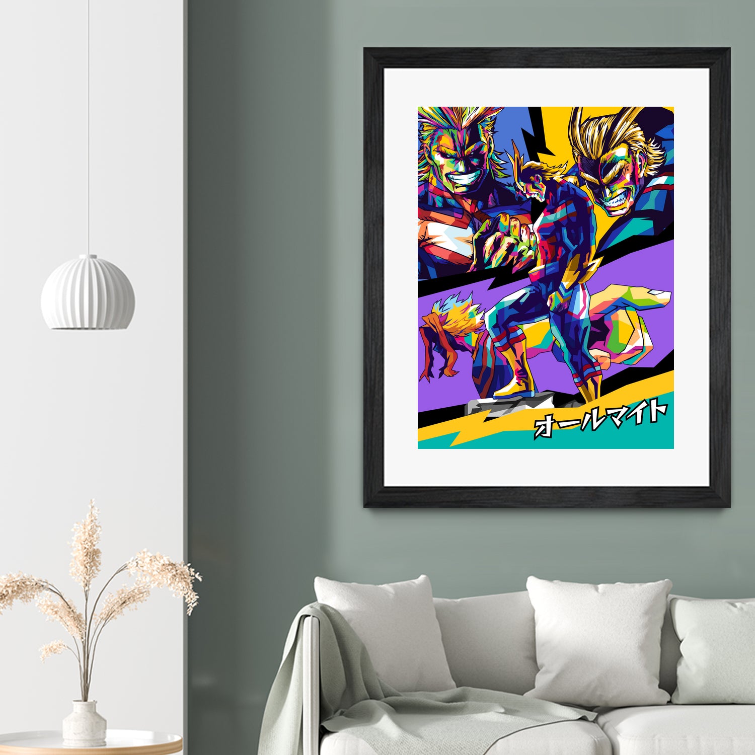 All Might Boku No Hero by Shichiro Ken on GIANT ART - blue digital drawing