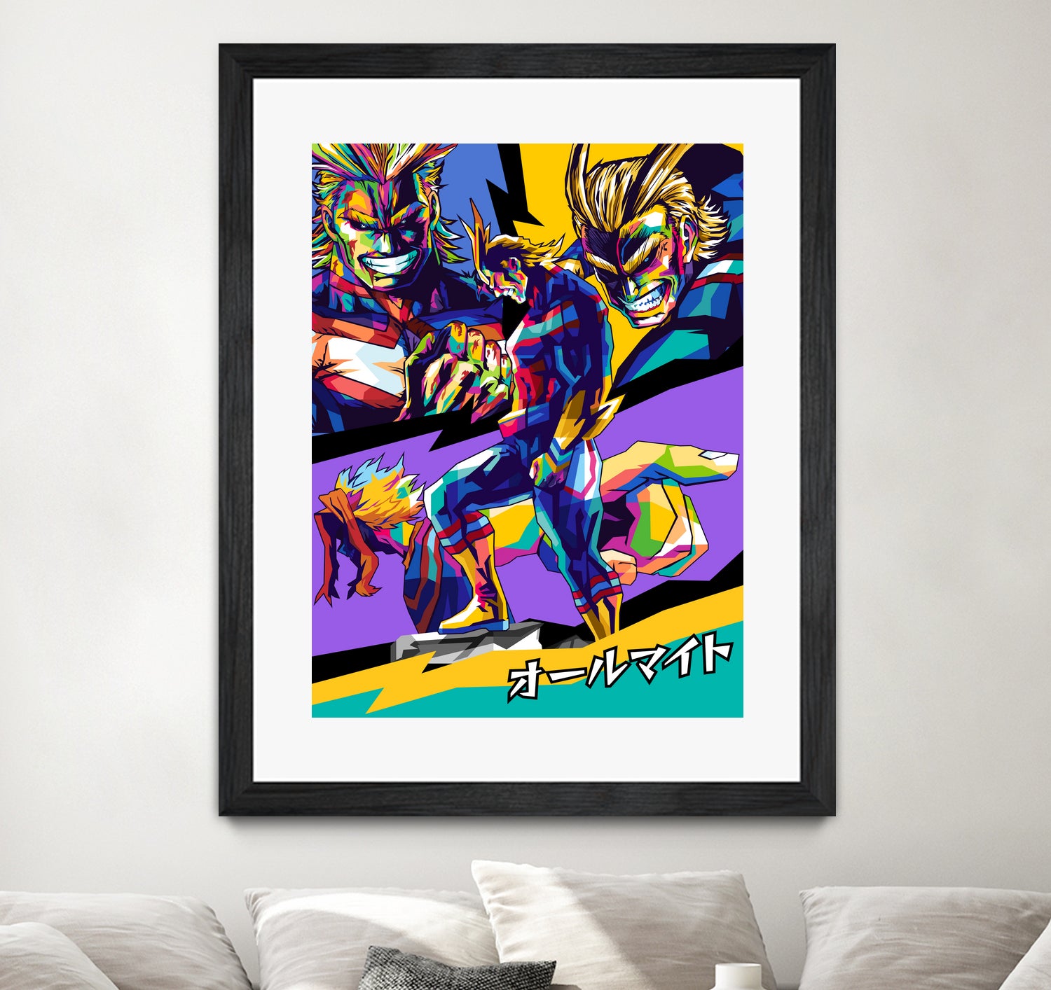 All Might Boku No Hero by Shichiro Ken on GIANT ART - blue digital drawing