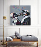 Never stop kissing by eugenia retana on GIANT ART - black mixed media