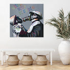 Never stop kissing by eugenia retana on GIANT ART - black mixed media