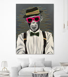 MONKEY business by eugenia retana on GIANT ART - black mixed media