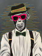 MONKEY business by eugenia retana on GIANT ART - black mixed media