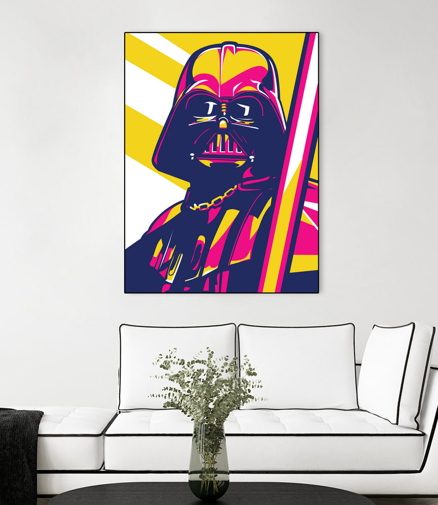 Darth Vader by Art Style on GIANT ART - orange vector illustration