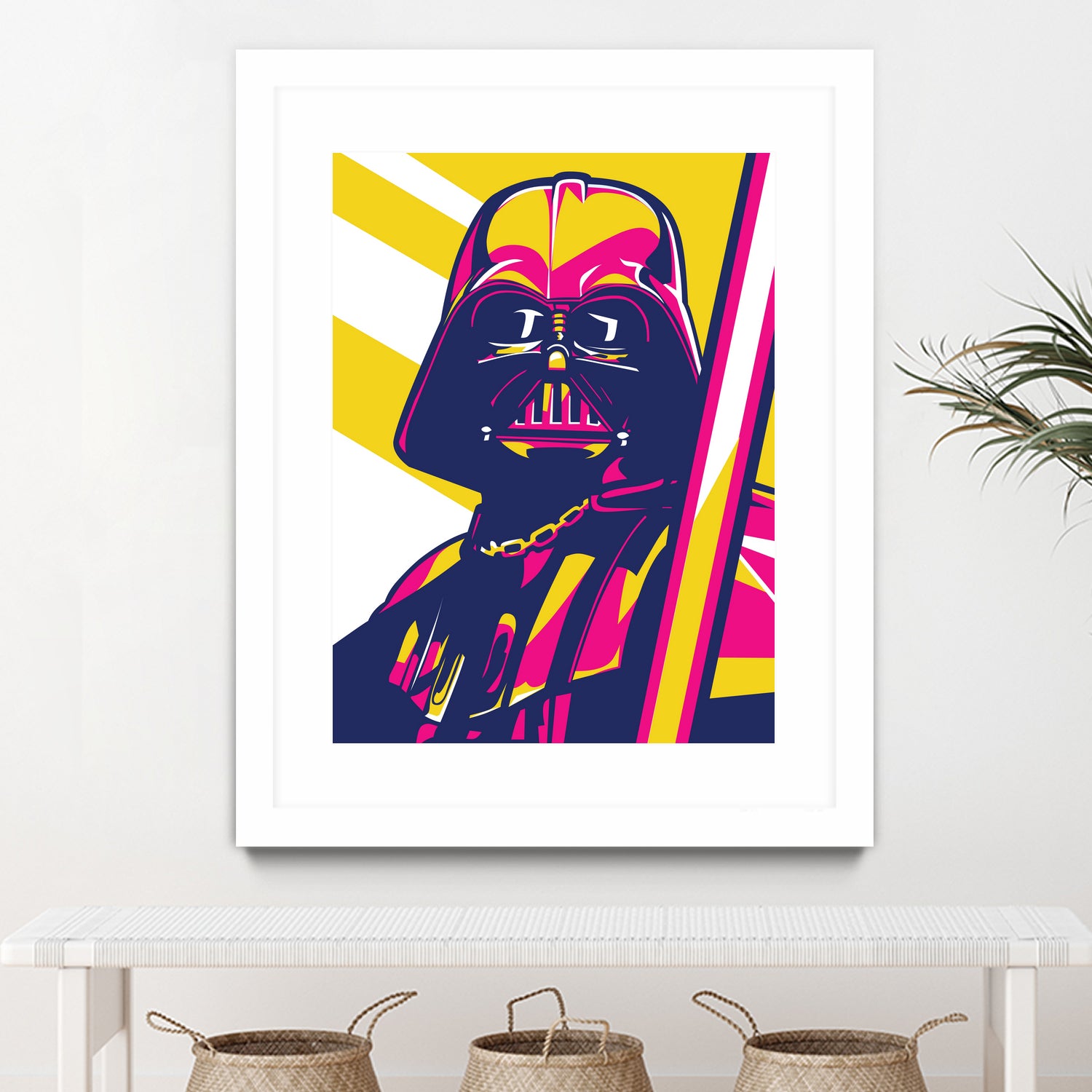 Darth Vader by Art Style on GIANT ART - orange vector illustration