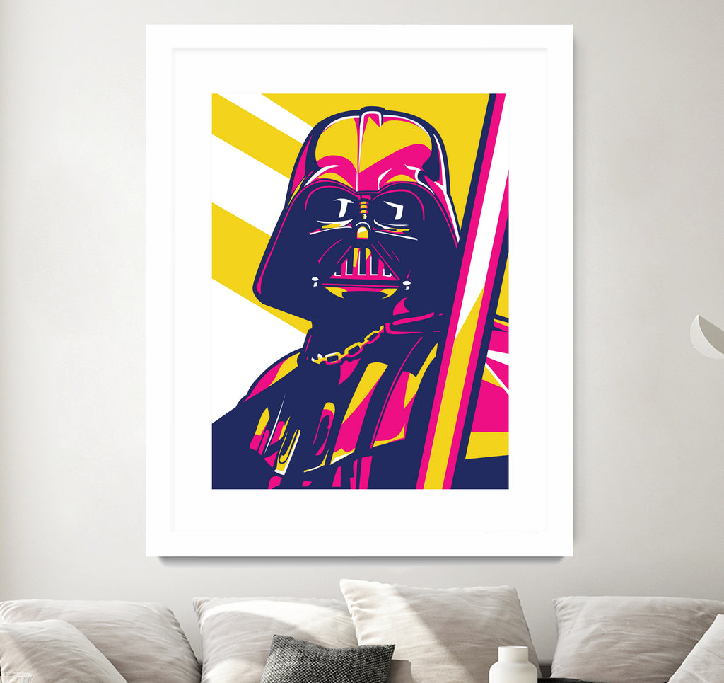 Darth Vader by Art Style on GIANT ART - orange vector illustration